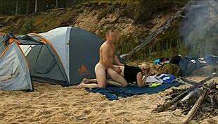 desert island 2 - fat wife sucks in public missionary style, oops