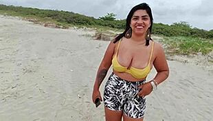 Taking The Young Carioca To The Beach For A Couple's Adventure.