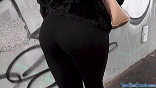 Ebony Woman Fucked Publicly Then Tugs And Sucks Cock