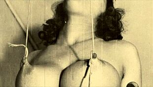 vintage dark london rope bondage in sixties shadows