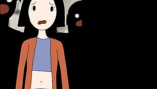 The Bold Christmas Visitor Makes a Dramatic Entrance in the Hentai Cartoon Anime Universe.