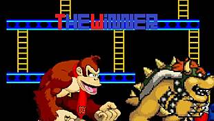 Bowser Koopa and Donkey Kong dominate Mario in this furry gay bareback cartoon scene.