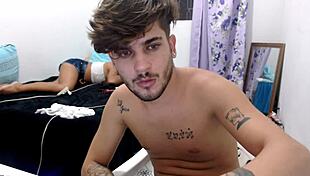 Young interracial stud pounds big ass in doggystyle assfucking with monster cock.