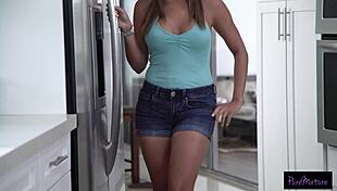 Horny stepmom begs tyler for his big cock while dad works.