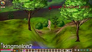 Playing hentai game mad island with pussy scenes!