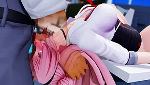 In this 3d cartoon hentai, characters engage in anime-style acts