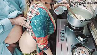 Indian Wife Cooks While Cuckold Husband Takes Her Backdoor Hard