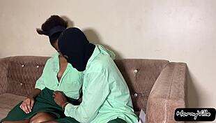 horny coursemates couldn't resist after classes, they fucked hard with big black cocks and squirting