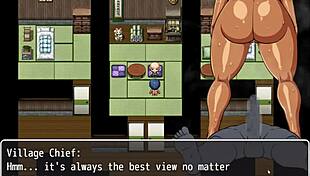 tanned girl natsuki gets a massive facial cumshot from stranger in hentai game