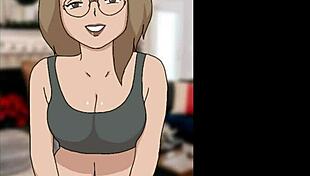 The Bold Christmas Visitor Makes a Dramatic Entrance in the Hentai Cartoon Anime Universe.