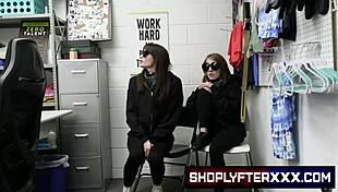 Shaved pussy cops bust shop vandals and indulge in sex