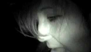 Emotional Webcam Session Where Prostitute Gives Blowjob For 20 Pounds On The Road