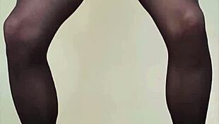 big shemale cock cumming hard in pantyhose compilation