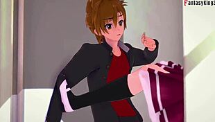 Ксеновия и Иссей ебут Риас, она узнает? HS DxD NTR безумие 3