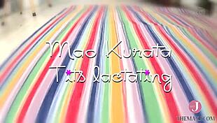 Nakadashi Sex with Mao Kurata in Kinky Nursing Titty Play