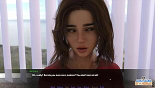 Ella feels happy as she's licked on the phone, seducing the devil