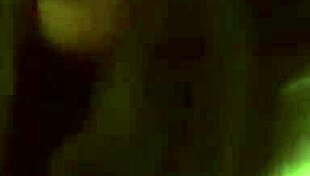 sexy brunette naked by the fire, dancing and teasing