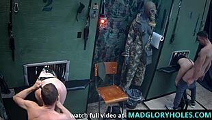 Lesbian Glory Hole And Huge Dildo Fucking!