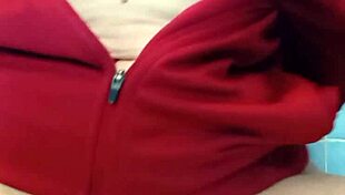 Sexy petite brunette exhibitionist opens pussy and pisses in public.