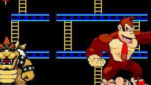 Bowser Koopa and Donkey Kong dominate Mario in this furry gay bareback cartoon scene.