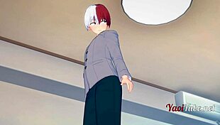 Boku no hero yaoi - todoroki shoto blowjobs bakugou katsuki and cums in his mouth