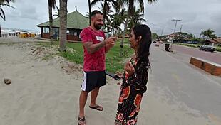 Taking The Young Carioca To The Beach For A Couple's Adventure.