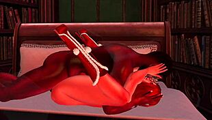 Christmas cheer in anime cartoon