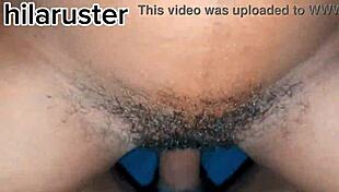 Mother-in-law's big black ass gets creampied by huge cock in intense fucking session