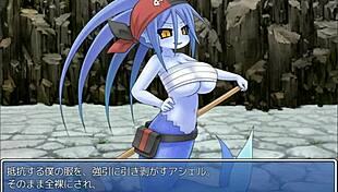 imp with big tits in a suggestive pose.