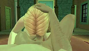 she feels the intense pleasure while sucking his fat cock in rough face fucking