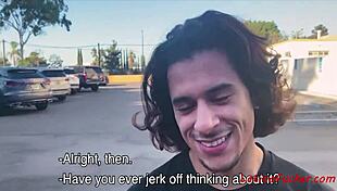 latina teen rides old guy outdoors for cash