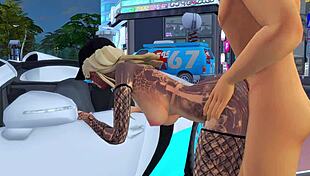 Tattoo slut loves anal facefuck!