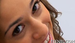 Babe gives lusty oral, pov facial cumshot