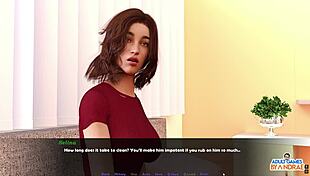 Ella feels happy as she's licked on the phone, seducing the devil