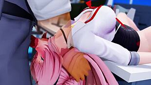 In this 3d cartoon hentai, characters engage in anime-style acts