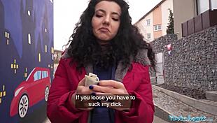 i lost at rock paper scissors and got my pussy fucked by a big cock in public, oops!