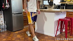 Evil wife fucks in kitchen, sends divorce video.