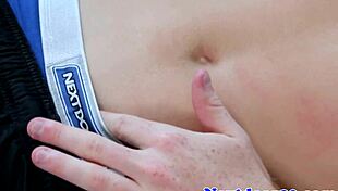 i love this muscular redhead gay hunk jerking off solo