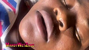 trending ebony beauty in lingerie gets clothes ripped