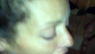 just saw this hooker take cum in her mouth with no hands, wild stuff