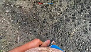 girl masturbating under the bridge 😊