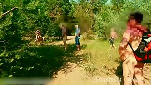 Voyeur watches as I flash and masturbate to climax naked.