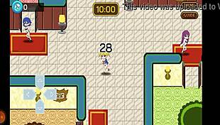 playing haunted raven hentai game