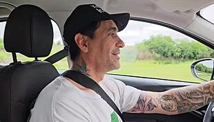 They caught me blowing my stepbrother in the car