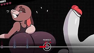 check out this furry boss battle in beat banger game! 🐺