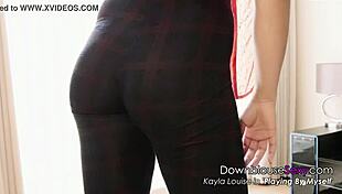 Kayla louise teases with a downblouse video, revealing her exotic horny body close up