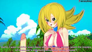 dark magician girl in bikini gets hard sex in yu-gi-oh fantasy?