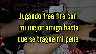 My best friend plays Free Fire while I suck him off