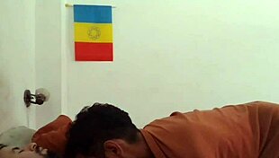 Waking my hairy guy with a nice blowjob using his morning erection