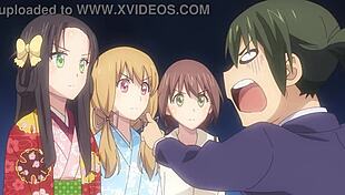 Nobunaga-sensei no Osanazuma episode 11 unfolds with anime characters featuring big tits